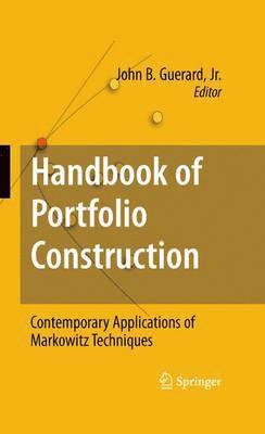 bokomslag Handbook of Portfolio Construction