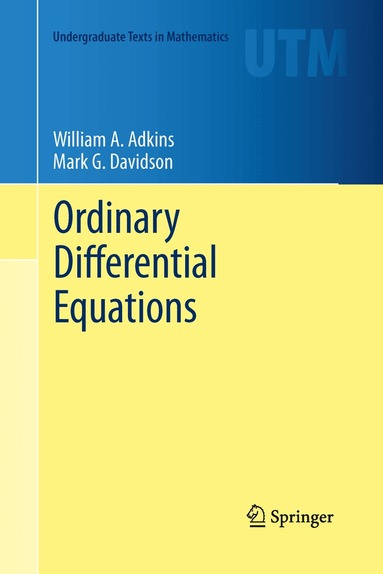 William A. Adkins, Mark G. Davidson - Ordinary Differential Equations, Häftad