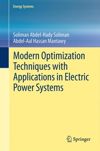 bokomslag Modern Optimization Techniques with Applications in Electric Power Systems