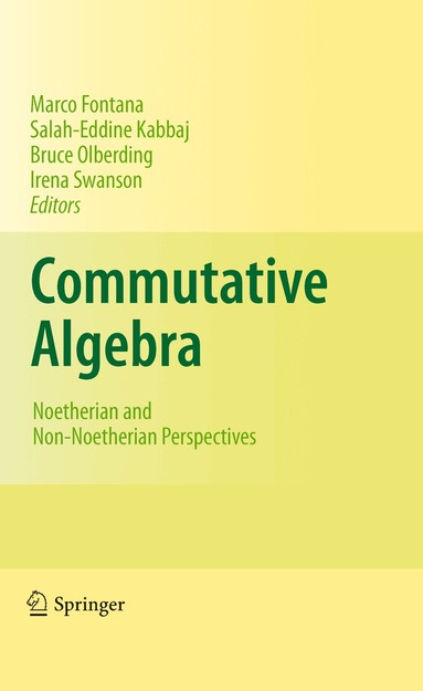 Marco Fontana, Salah-Eddine Kabbaj, Bruce Olberding, Irena Swanson - Commutative Algebra, Häftad