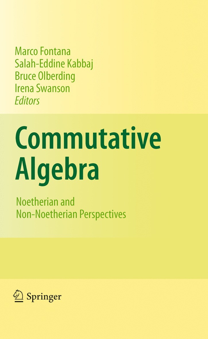Marco Fontana, Salah-Eddine Kabbaj, Bruce Olberding, Irena Swanson - Commutative Algebra, Häftad