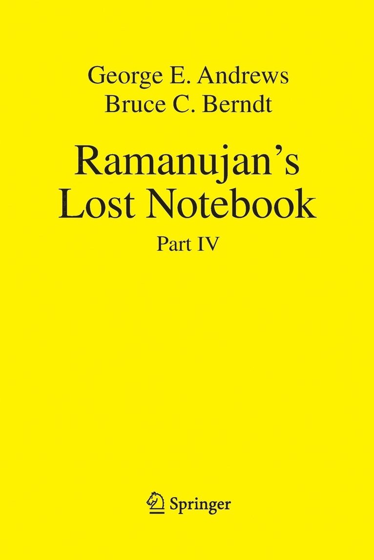 Ramanujan's Lost Notebook
