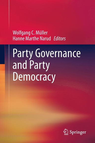 bokomslag Party Governance and Party Democracy