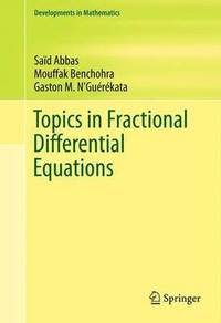 bokomslag Topics in Fractional Differential Equations
