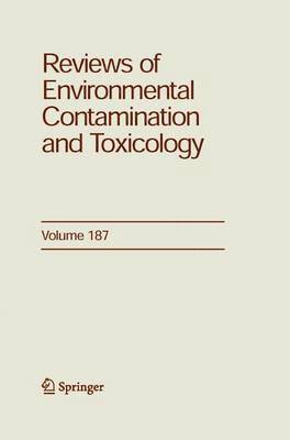 bokomslag Reviews of Environmental Contamination and Toxicology 187