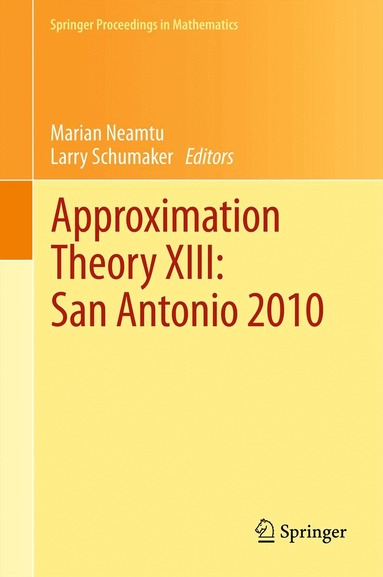 Marian Neamtu, Larry Schumaker - Approximation Theory XIII: San Antonio 2010, Häftad