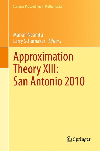 bokomslag Approximation Theory XIII: San Antonio 2010