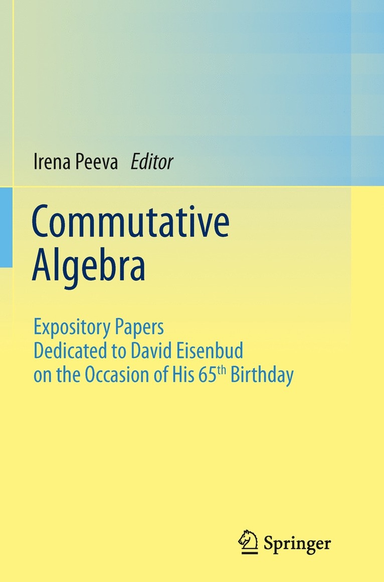 Commutative Algebra 1