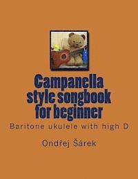 Campanella style songbook for beginner: Baritone ukulele with high D 1