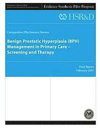 Benign Prostatic Hyperplasia (BPH) Management in Primary Care - Screening and Therapy 1