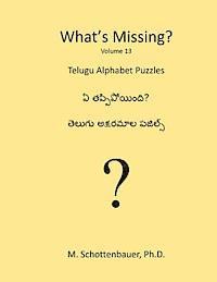 M. Schottenbauer - What's Missing?: Telugu Alphabet Puzzles, Häftad. Tillgänglighet: Lägg i varukorg