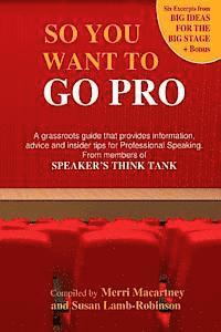 bokomslag So You Want to Go Pro: A grassroots guide that provides information, advice and insider tips for Professional Speaking