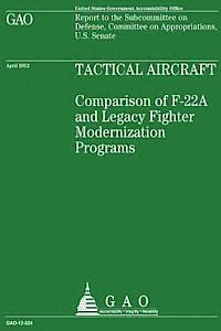 Government Accountability Office - Tactical Aircraft: Comparison of F-22A and Legacy Fighter Modernization Programs, Häftad