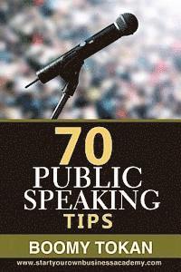 bokomslag "70 Public Speaking Tips"