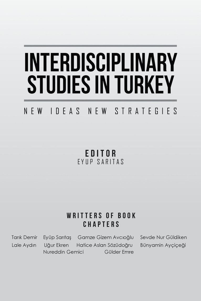 Eyup Saritas - Interdisciplinary Studies in Turkey, Häftad