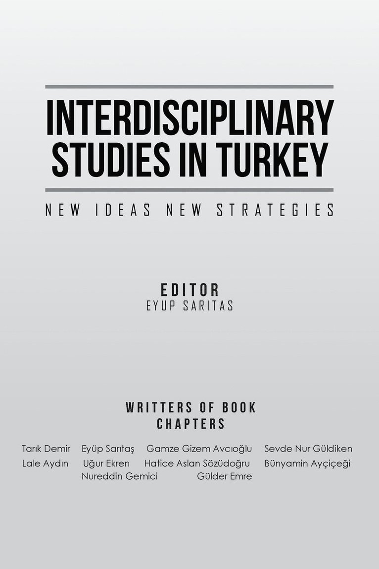 Interdisciplinary Studies in Turkey 1