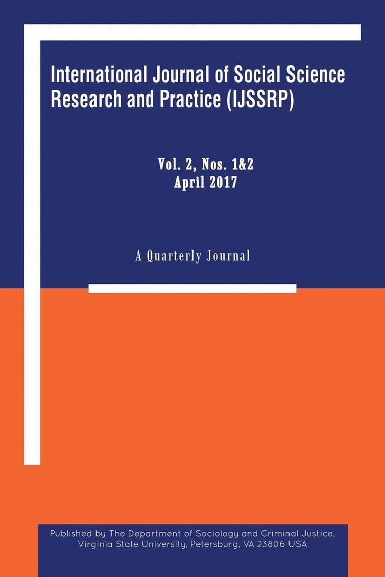 Department of Sociology, Department of Sociology, - International Journal of Social Science Research and Practice, Häftad