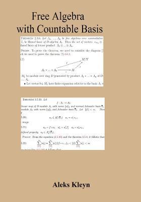 bokomslag Free Algebra with Countable Basis