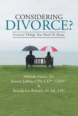 Considering Divorce? 1