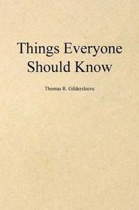 bokomslag Things Everyone Should Know