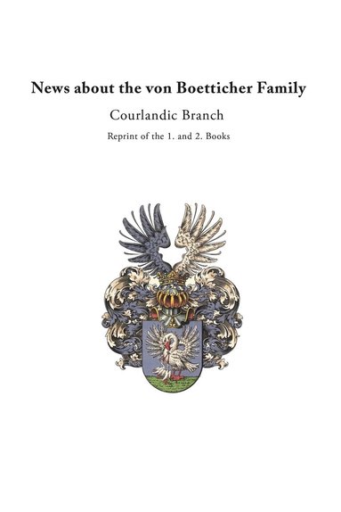 bokomslag News about the von Boetticher Family