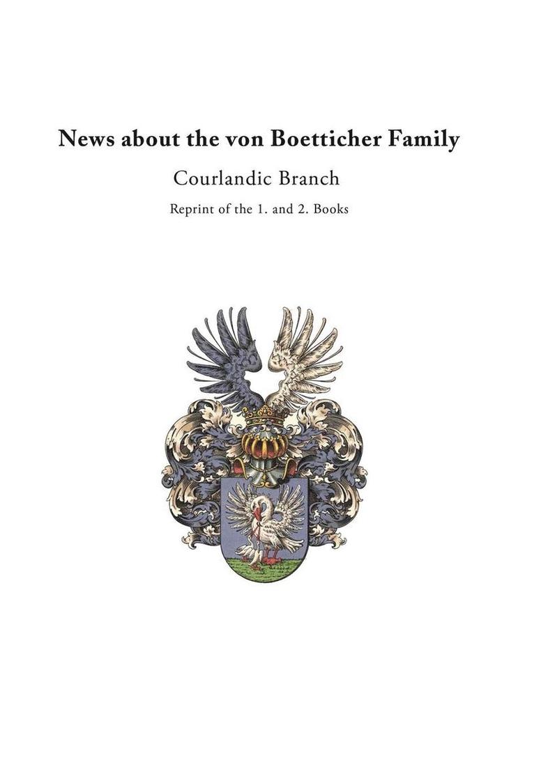 News about the von Boetticher Family 1