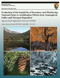 T. C. McDonnell, G. T. McPherson - Evaluation of the Sensitivity of Inventory and Monitoring National Parks to Acidification Effects from Atmospheric Sulfur and Nitrogen Deposition: App, Häftad