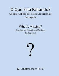 bokomslag O Que Está Faltando? Quebra-Cabeça de Testes Educacionais: Português