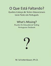 O Que Está Faltando? Quebra-Cabeça de Testes Educacionais: Livro Teste em Português 1