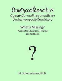 bokomslag What's Missing? Puzzles for Educational Testing: Lao Testbook