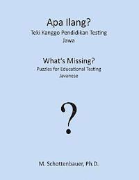 bokomslag Apa Ilang? Teki Kanggo Pendidikan Testing: Jawa