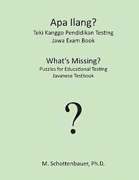 APA Ilang? Teki Kanggo Pendidikan Testing: Jawa Exam Book 1
