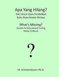 M. Schottenbauer - APA Yang Hilang? Teki Untuk Ujian Pendidikan: Buku Peperiksaan Melayu, Häftad. Tillgänglighet: Lägg i varukorg