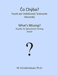 bokomslag What's Missing? Puzzles for Educational Testing: Slovak