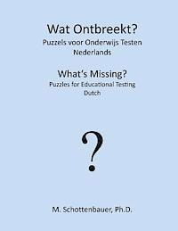 bokomslag Wat Ontbreekt? Puzzels voor Onderwijs Testen: Nederlands