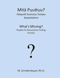 Mitä Puuttuu? Palapelit Koulutus Testaus: Suomalainen 1