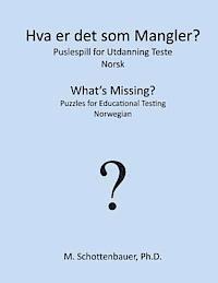 Hva er det som Mangler? Puslespill for Utdanning Teste: Norsk 1