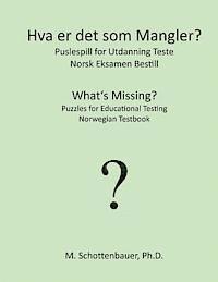 bokomslag Hva er det som Mangler? Puslespill for Utdanning Teste: Norsk Eksamen Bestill