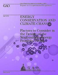 bokomslag Energy Conservation and Climate Change: Factors to Consider in the Design of the Nonbusiness Energy Property Credit