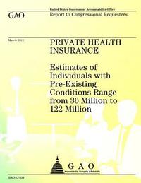 bokomslag Private Health Insurance: Estimates of Individuals with Pre-Existing Conditions Range from 36 Million to 122 Million