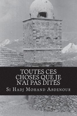 Toutes ces choses que je n'ai pas dites: Memoire refoulée
