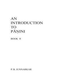 bokomslag An Introduction to Panini - II