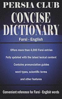 bokomslag Persia Club Concise Dictionary Farsi - English