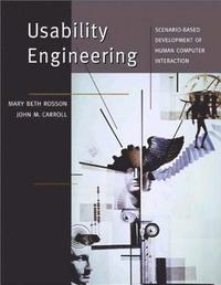 bokomslag Usability Engineering: Scenario-Based Development of Human-Computer Interaction