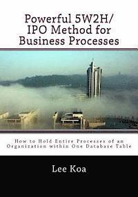 Powerful 5W2H/IPO Method for Business Pocesses: How to hold entire processes of an organization within one database table? 1