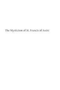 bokomslag The Mysticism of St. Francis of Assisi