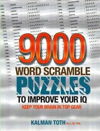 bokomslag 9000 Word Scramble Puzzles to Improve Your IQ