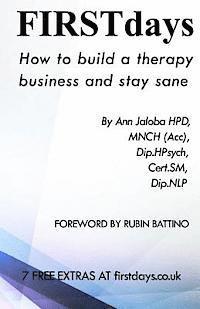 Firstdays: How to set up and maintain a therapy business and stay sane 1