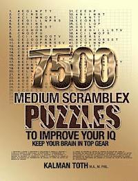 bokomslag 7500 Medium Scramblex Puzzles To Improve Your IQ