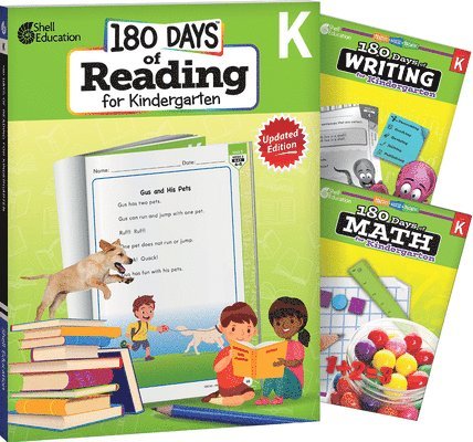 Multiple Authors, Tracy Pearce - 180 Days(tm) Reading, Writing and Math for Grade K: 3-Book Set: Practice, Assess, Diagnose, Häftad